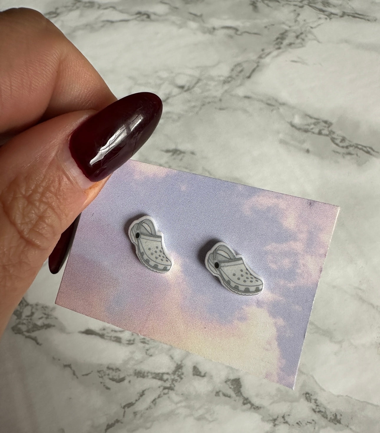 Croc earring studs