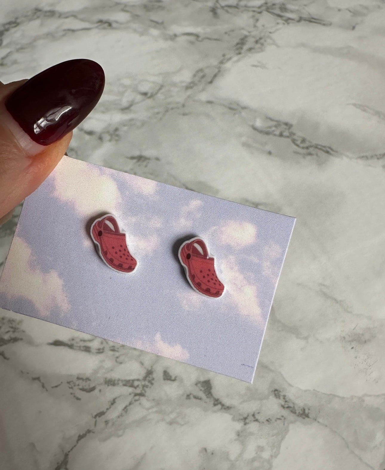 Croc earring studs