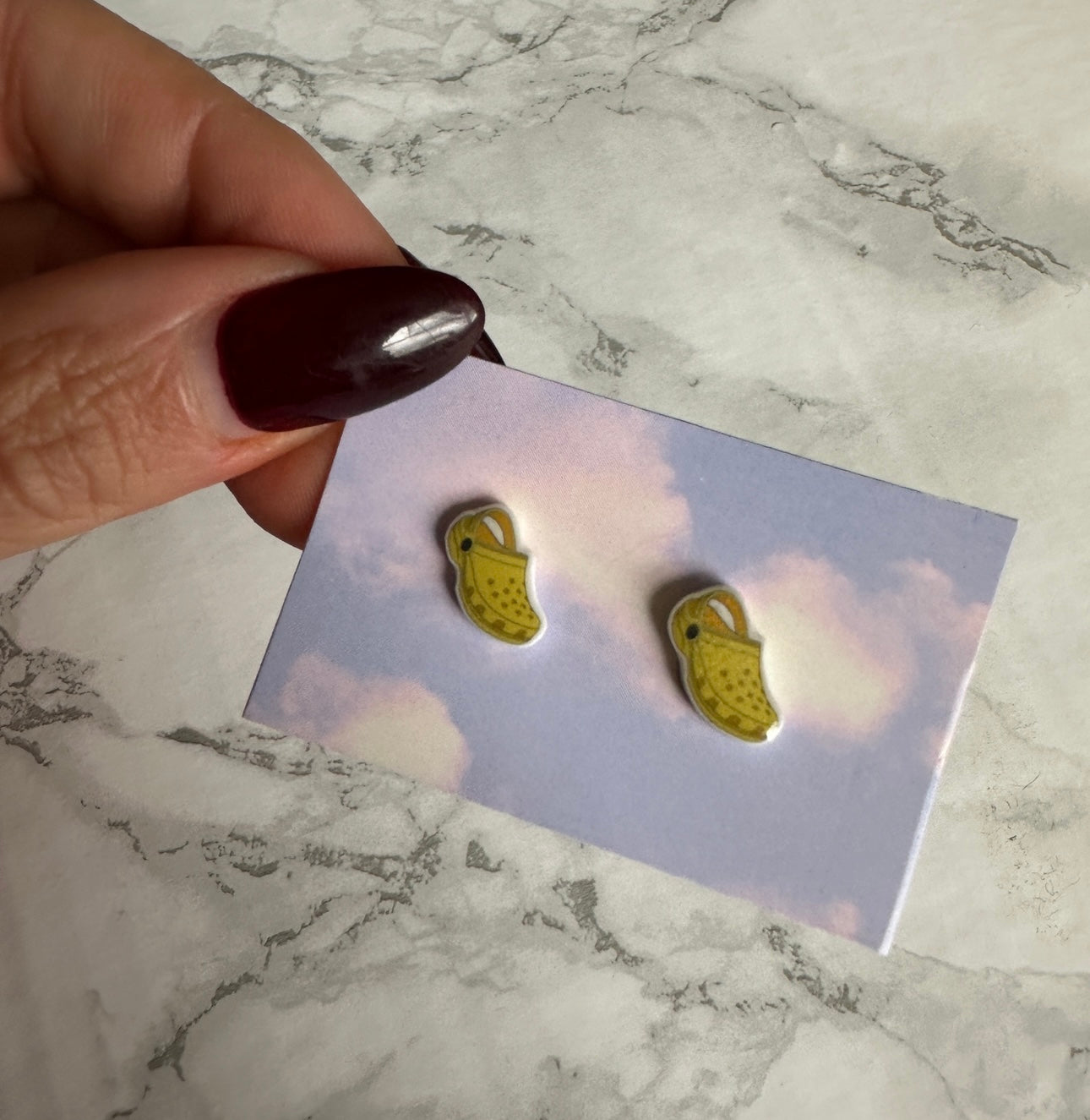 Croc earring studs