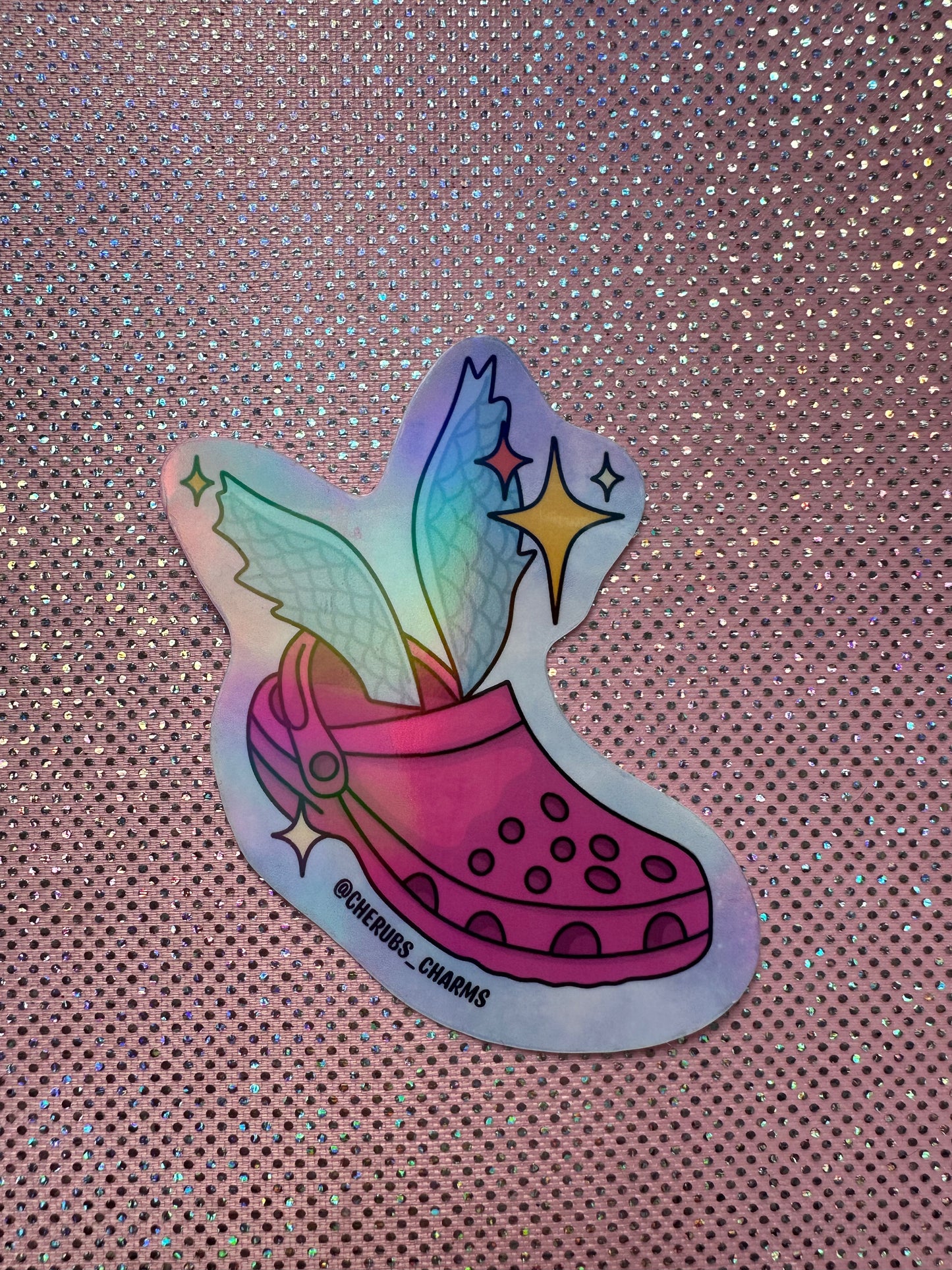 Cherubs Charms Holographic Sticker