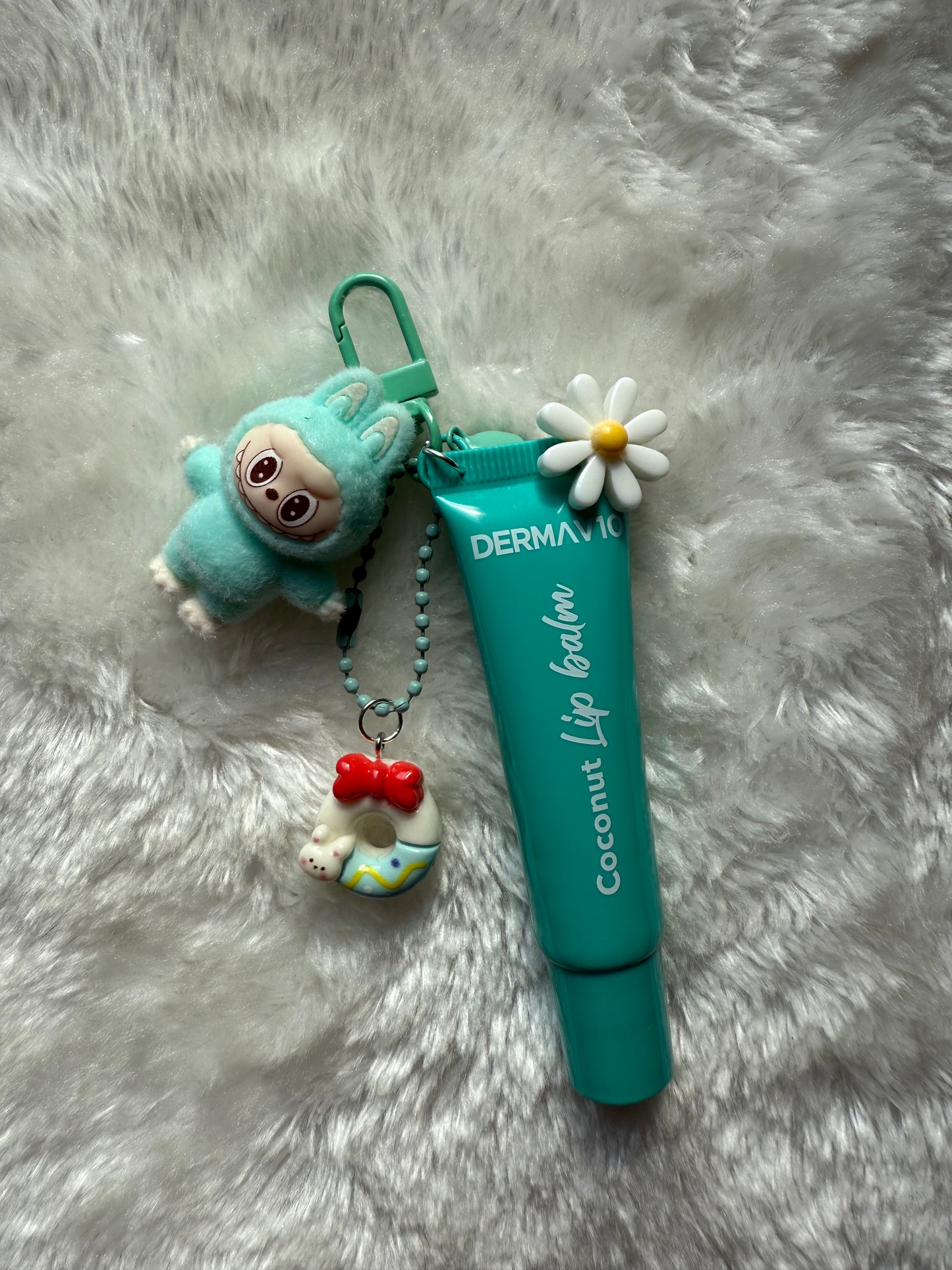 Mini Labubu lip balm charm