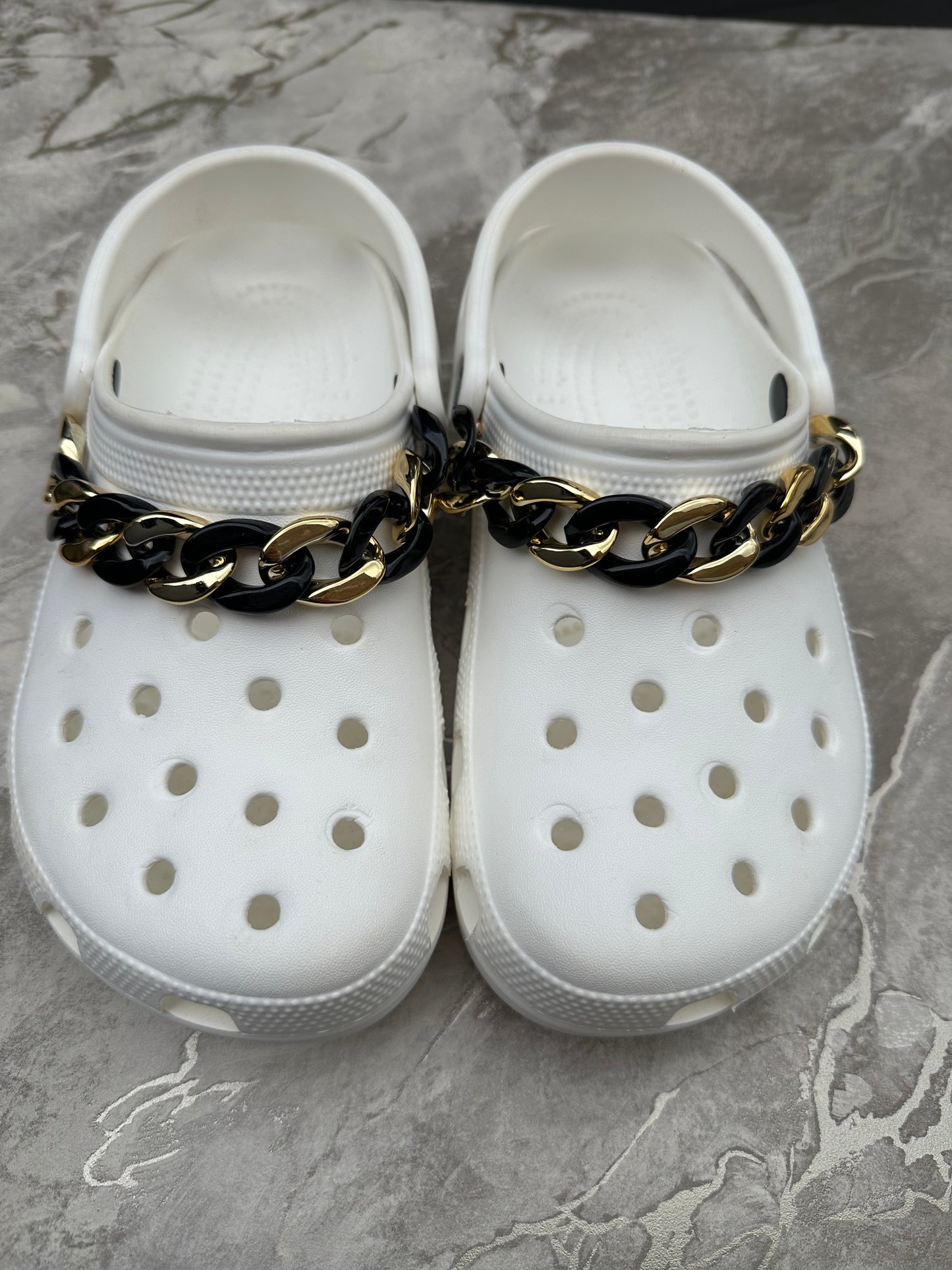 Gold and black chains