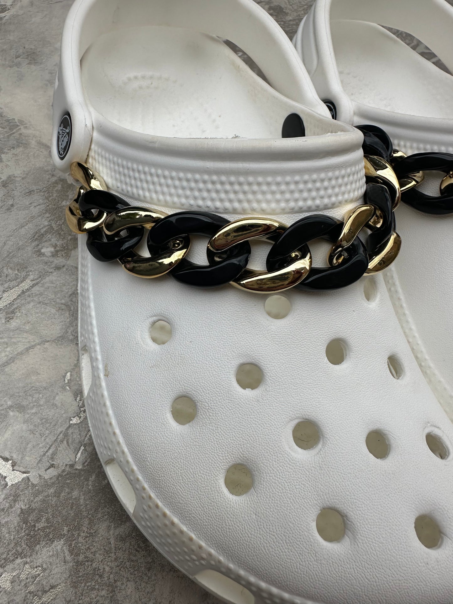 Gold and black chains