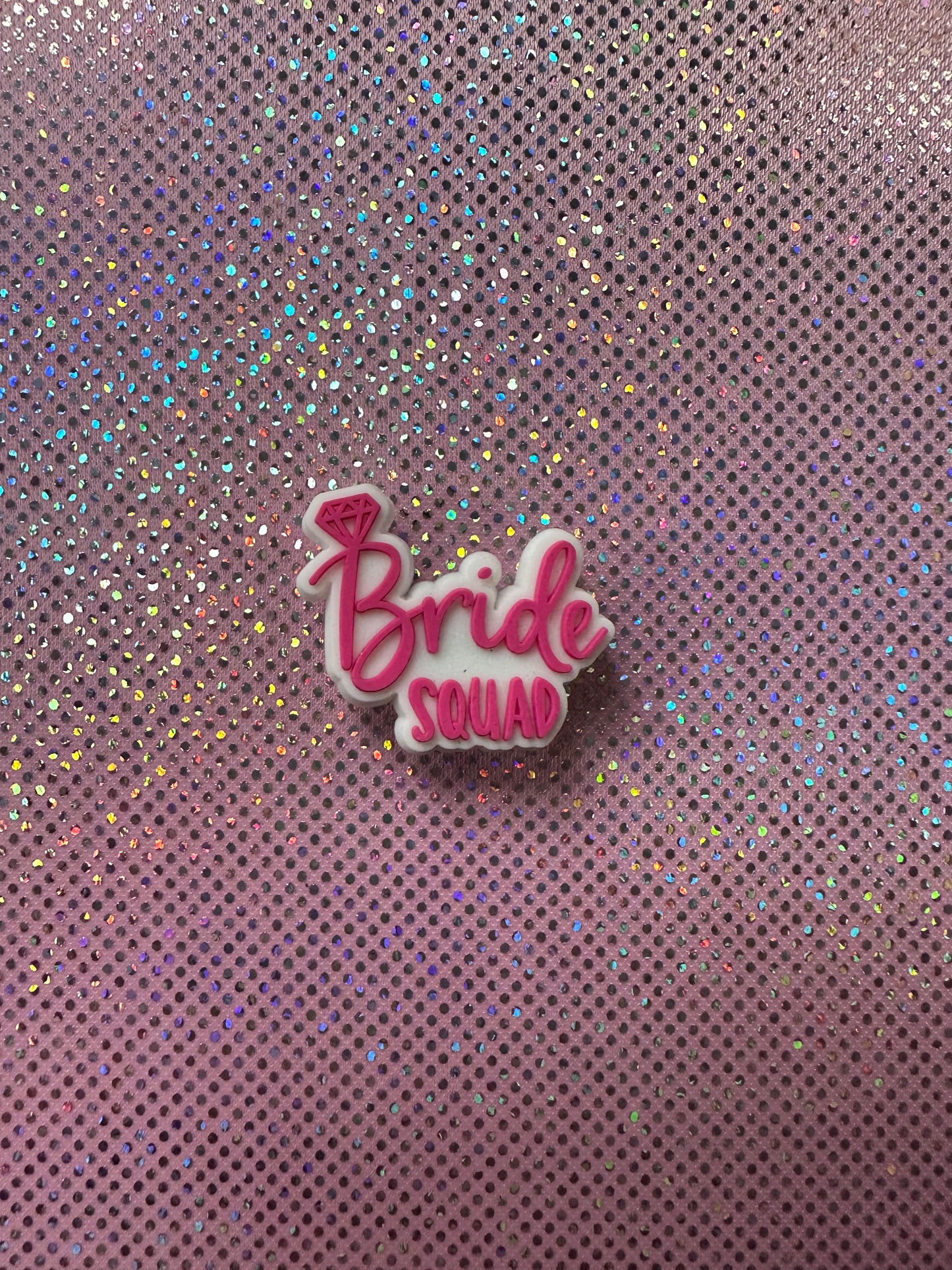 Pink bride squad wedding