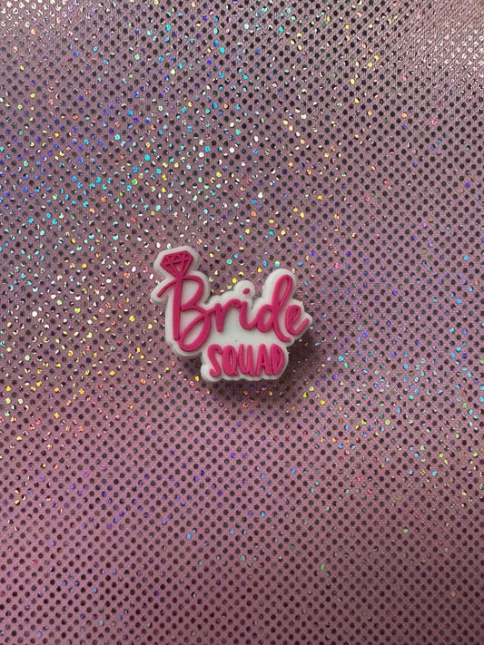 Pink bride squad wedding