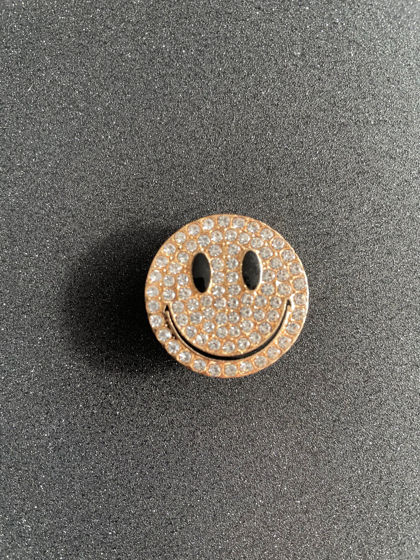 Gold diamanté smiley
