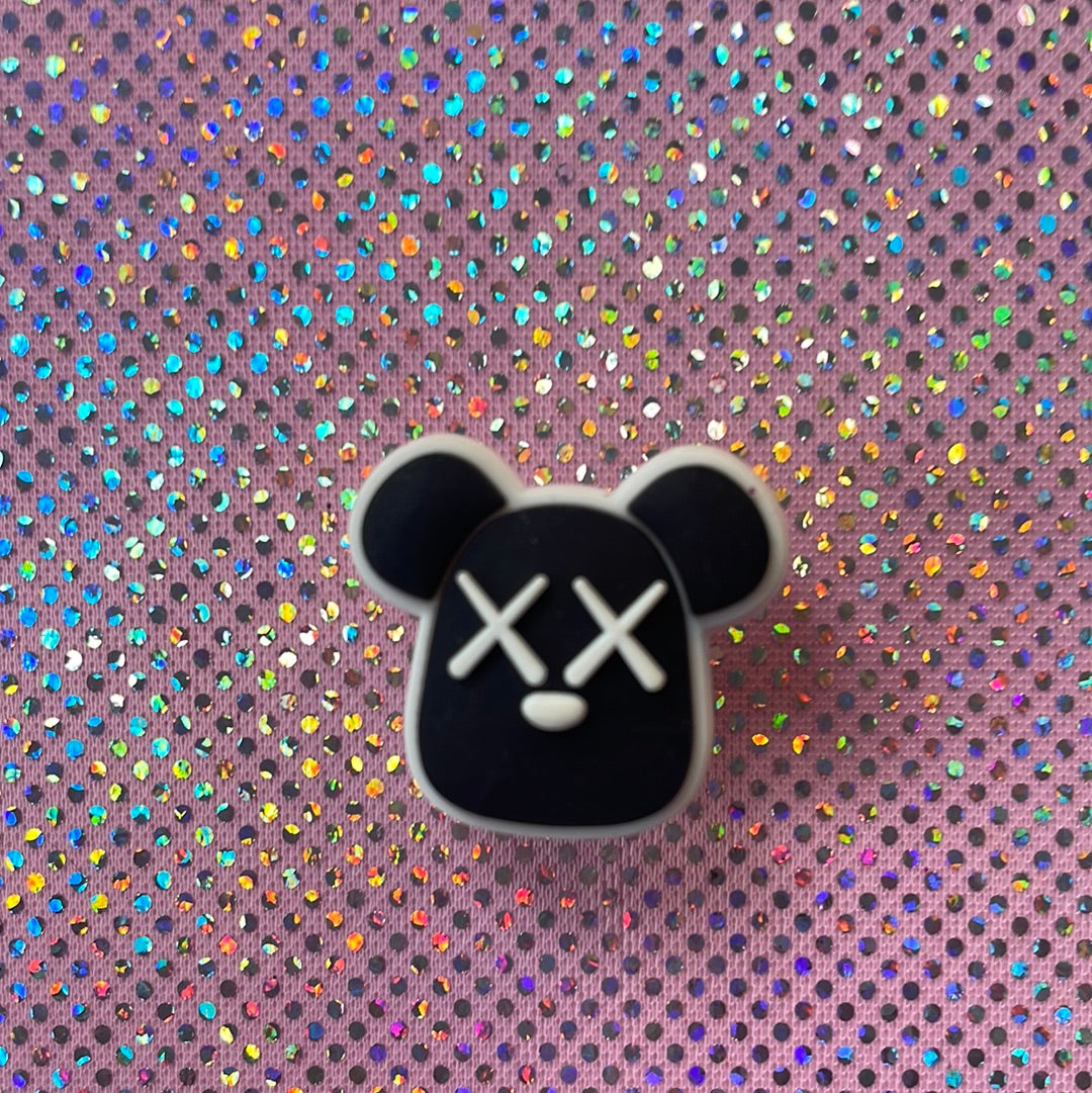 Black bear PVC charm