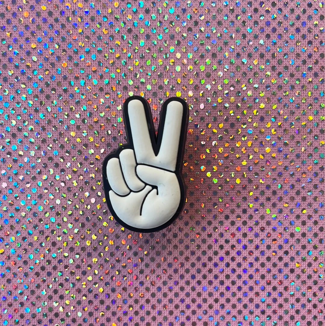 White Peace sign