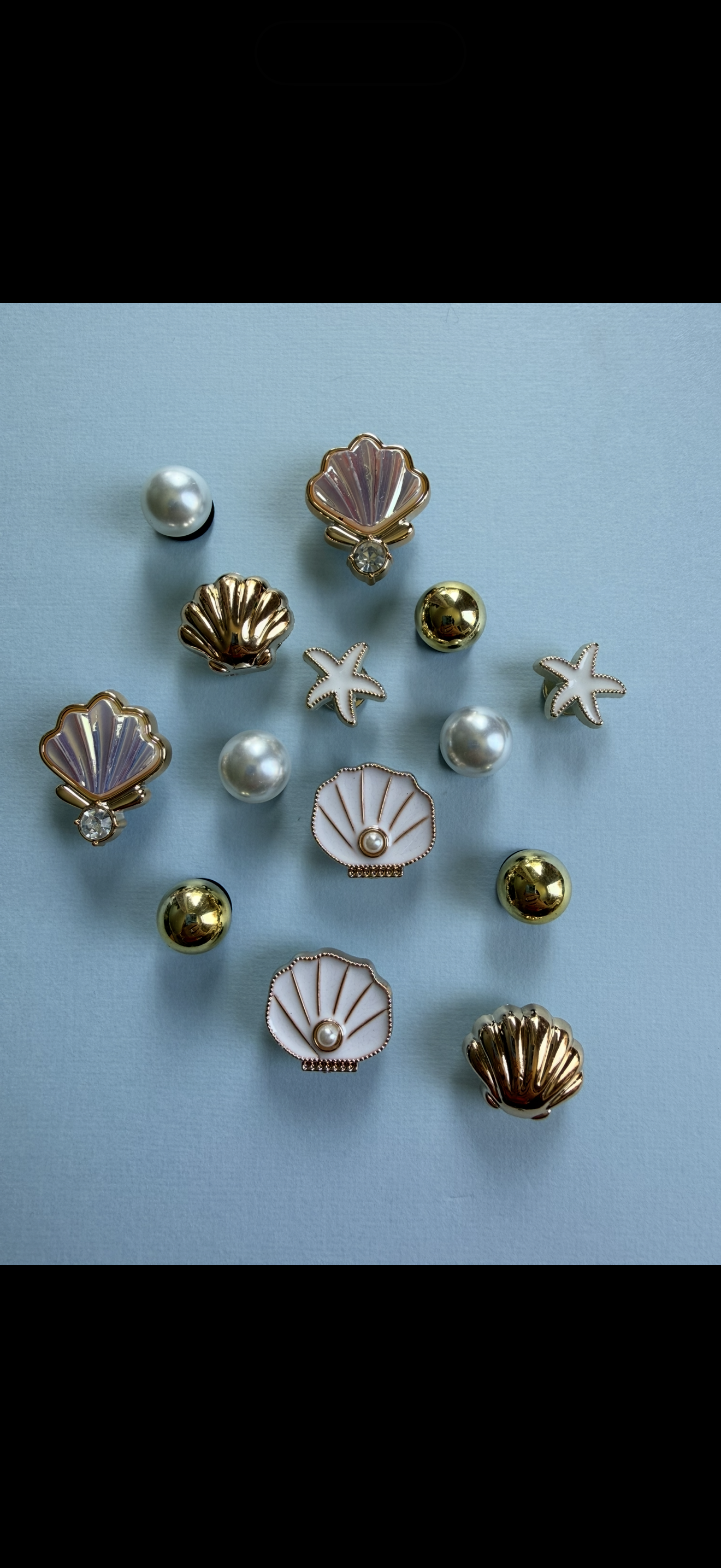 Gold shell set