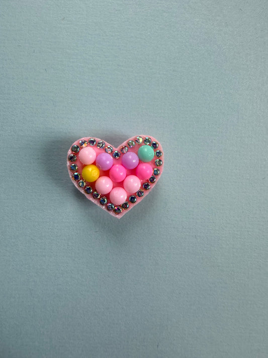 Pink diamond heart