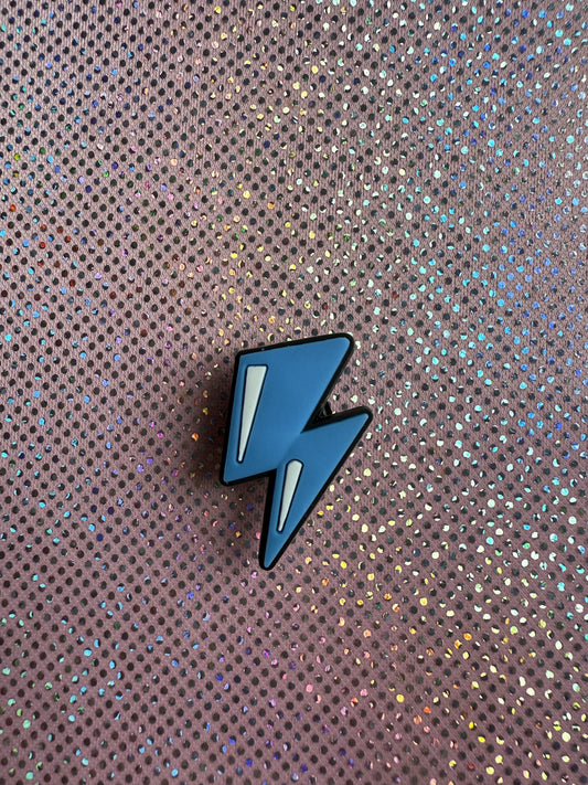 Blue lightening bolt