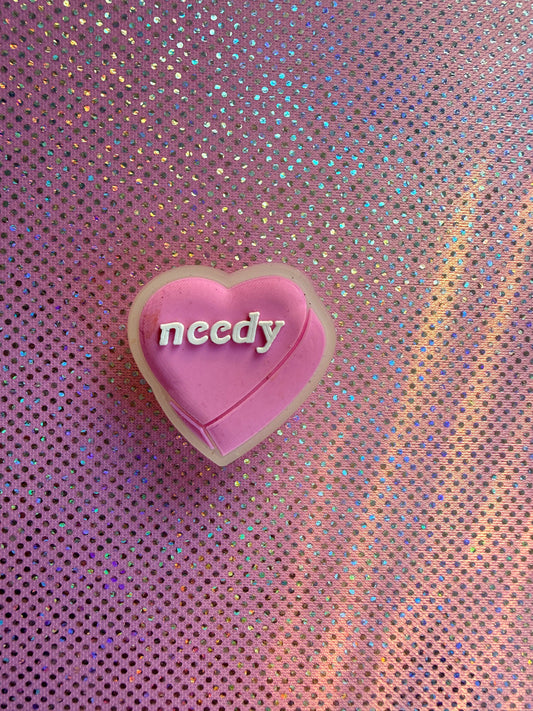 Glow in the dark needy heart