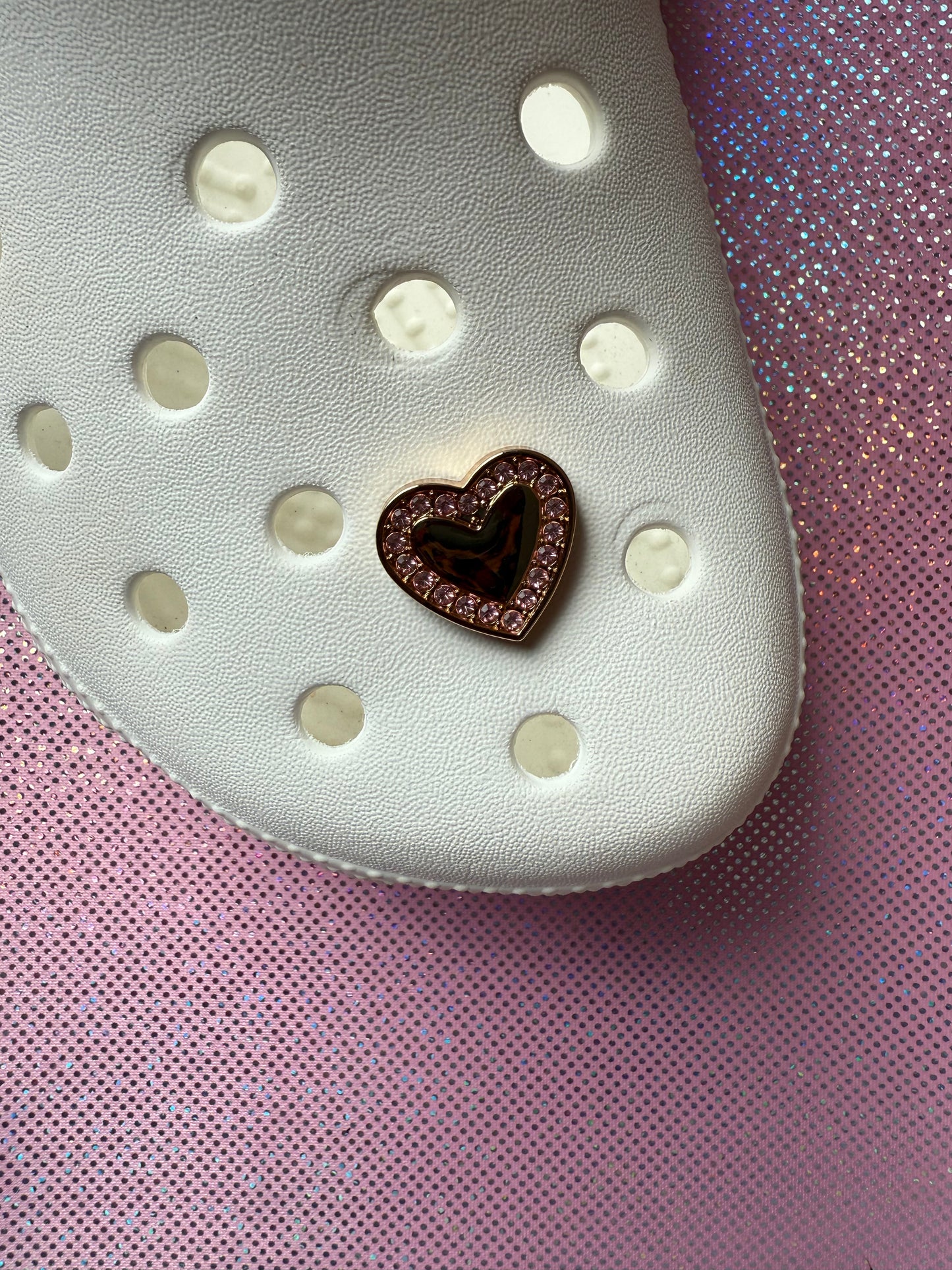 Pink diamanté heart