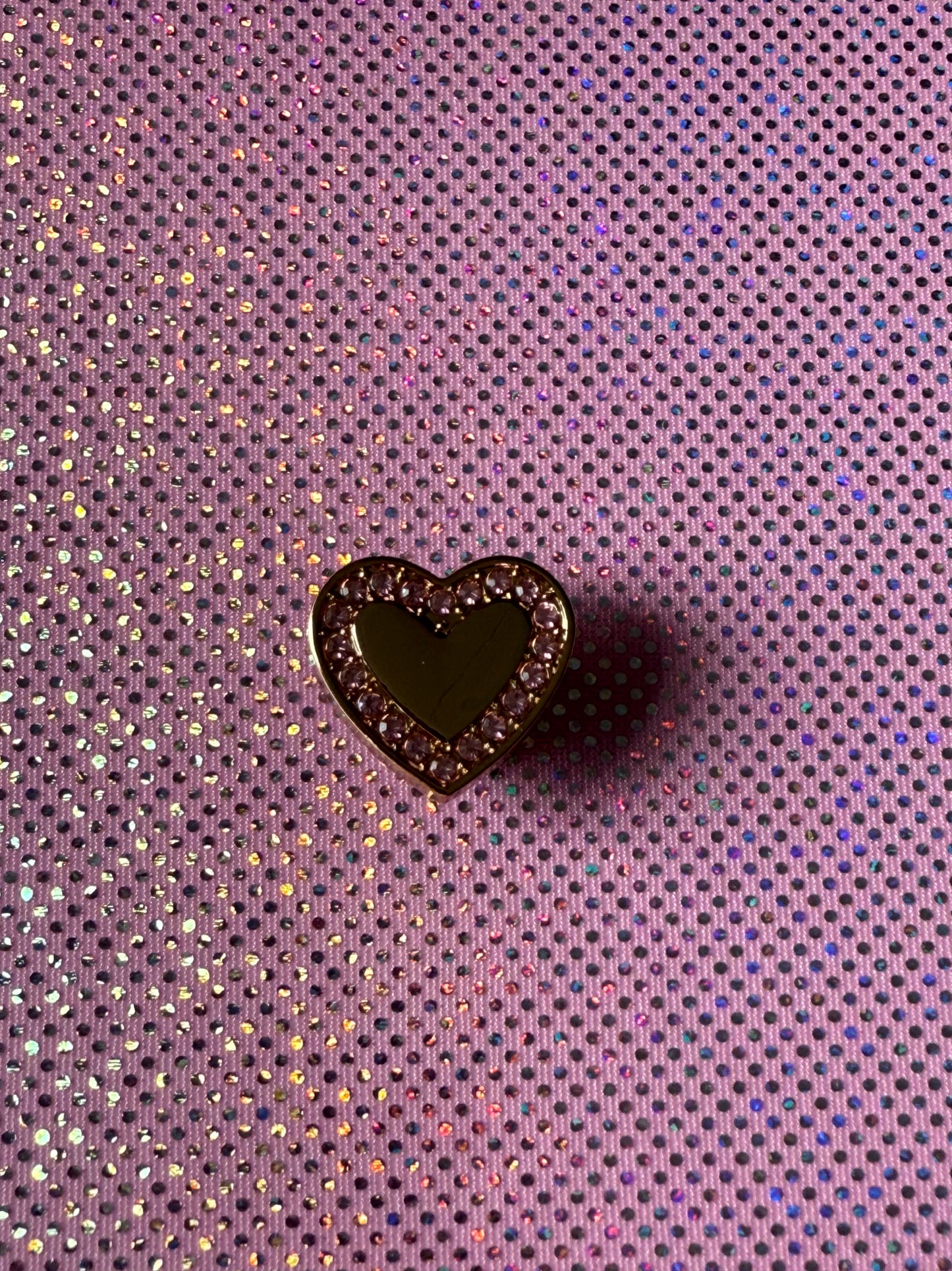 Pink diamanté heart