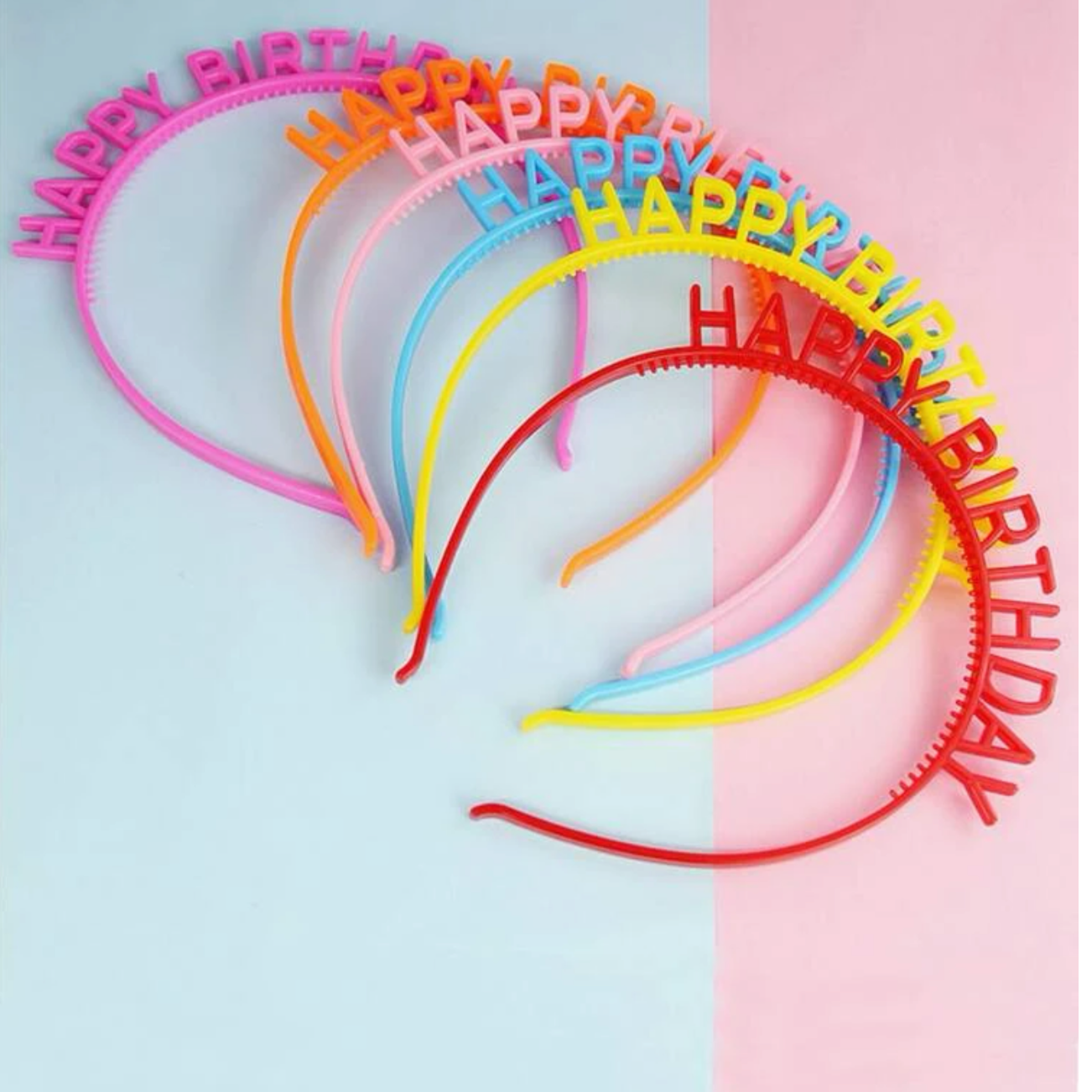 PARTY ACCESSORIES 12 x happy birthday headbands