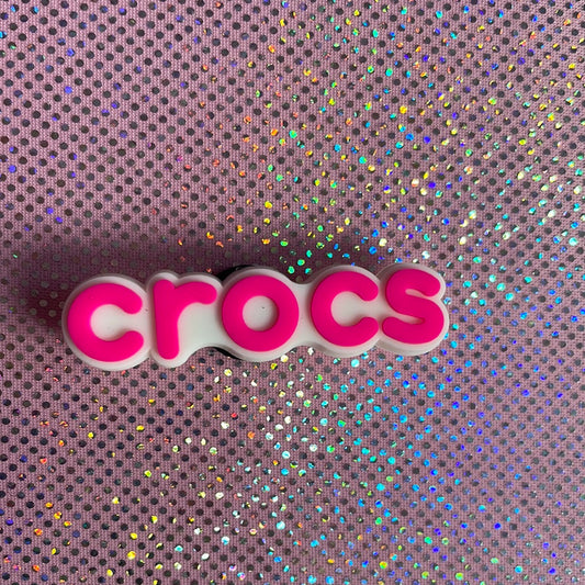 Pink crocs word