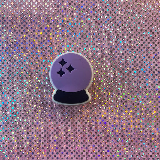 Lilac Crystal ball charm